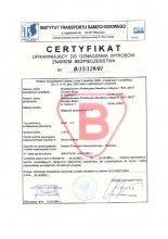Certyfikat dla odłącznika akumulatora w-40 